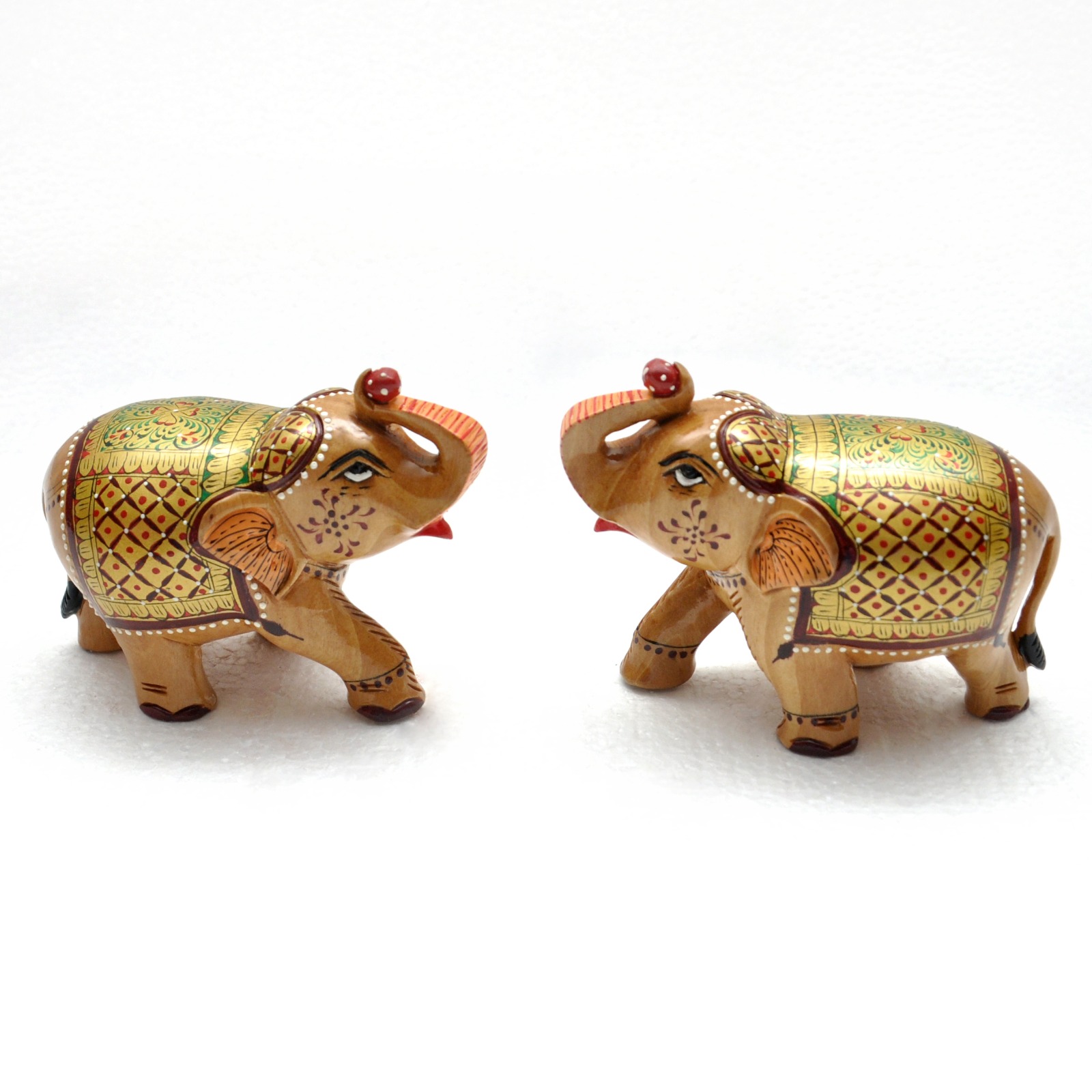 Rajwada Royal Elephant Duo – Handcrafted Heritage Figurines
