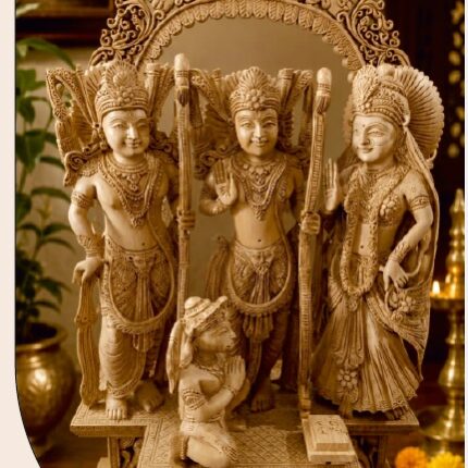 Elegant Handcrafted Divine Ram Darbar Statue