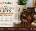 Best handcrafted gifts for office decor featuring marble pen stand, wooden organizer and brass figurines by CraftNation Jaipur artisans.